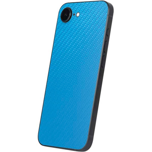 Blue Carbon Fiber Specialty Texture Material iPhone 16e Skin